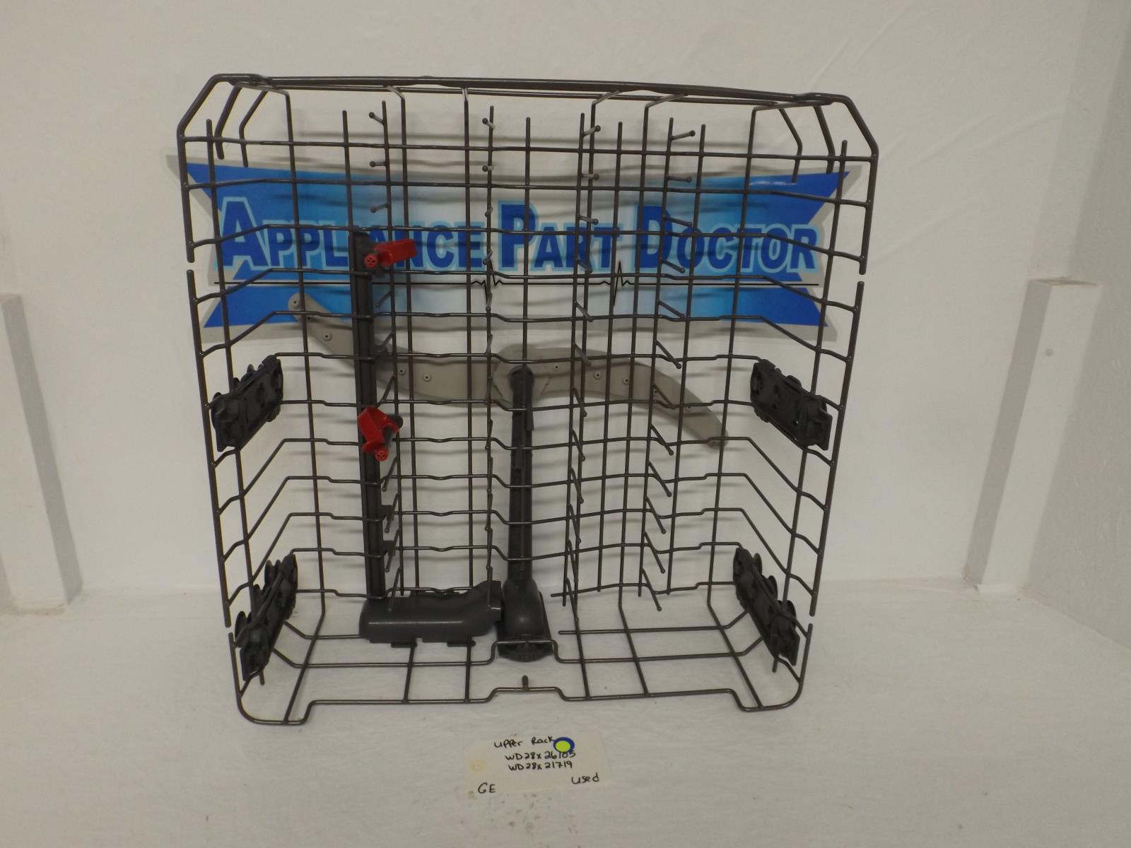 GE Dishwasher WD28X26105 WD28X21719 Upper Rack Used GE Dishwasher WD28X26105 WD28X21719 Upper Rack Used